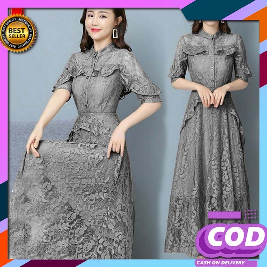 Dres Pendek Seksi Wanita Korea Style Baju Imlek Simpel Atasan Cewek Longdress Bridesmaid Dewasa Jumb