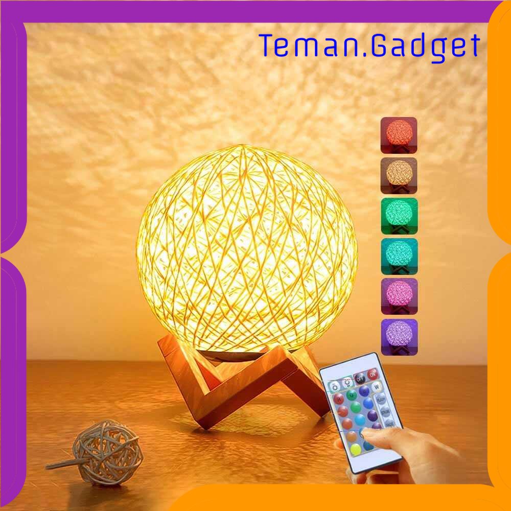 TG-LMP Ahomeone Lampu Tidur Bola Sepak Takraw Night Light Lamp RGB 15CM - OU13