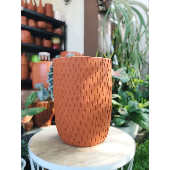 Pot Pot Terracotta Terakota Gerabah Kapsul Tinggi