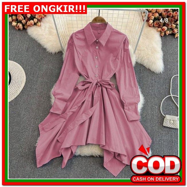 Dress Natal Wanita Terbaru Kondangan Wedding Dres Modern Pesta Selutut Mewah Hijau Merah Marooon Kek