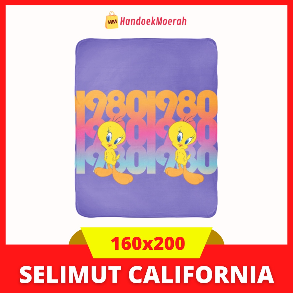 Selimut California Motif Tweety 1980 / Looney Tunes 160x200