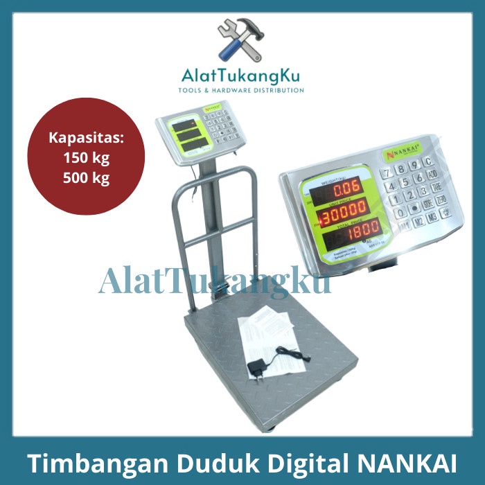 NANKAI Timbangan Duduk Digital 150 kg Nankai / Timbangan Lantai Digital Rail 150 kg Nankai