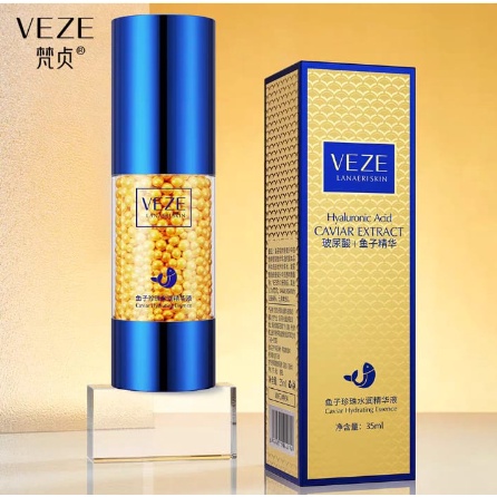 Veze Essence Asam Hyaluronic Caviar Krim Wajah Antikerut Firming Esensi 35ML CJR