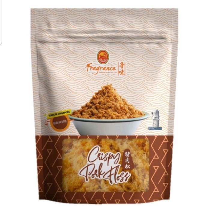 

SINGAPORE FRAGRANCE CRISPY PORK FLOSS , 100 gr , NO MSG , ABON BABI
