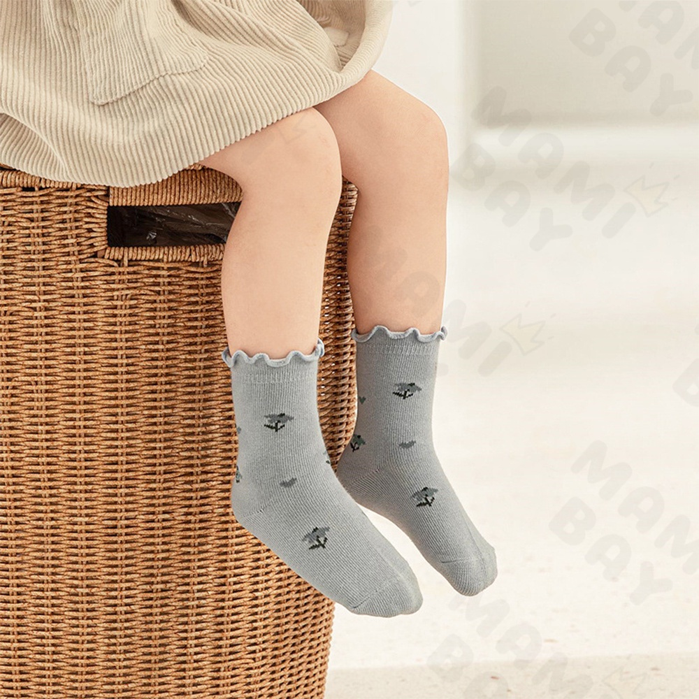 OKEYI Kaos kaki bayi anti slip/kaos kaki panjang bayi lucu 0-3 tahun