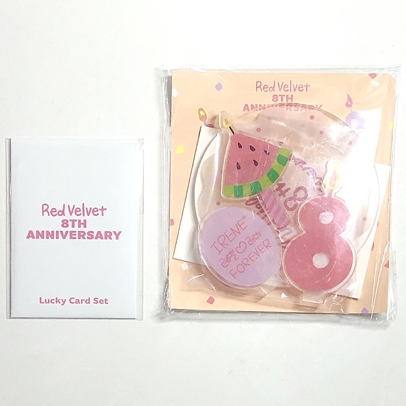 [SEALED] Red Velvet 8th Anniversary MD | Irene Acrylic Stand & Irene Lucky Card Set