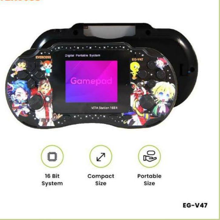 Paling Laris EVERCROSS EG-V47 PSP CINA GAMEBOT PORTABLE RETRO MARIO WISH GAME SONIC COCOK UNTUK KADO