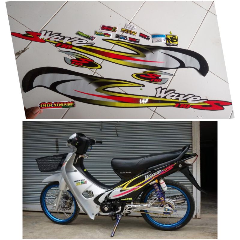 striping stiker wave 100/wave s supra fit lama(bisaCOD)