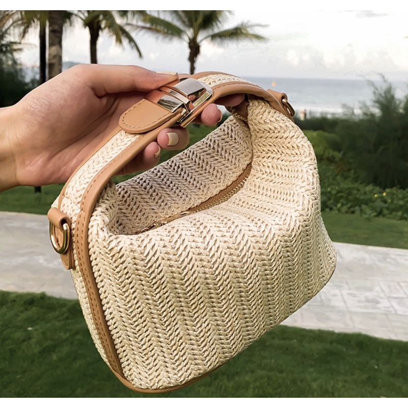 NAOMI - Premium Tebal Dwyne Bag Impor - Tas Rajut Tebal Premium - Sling Bag Wanita - Tas Selempang Rotan - Tas rajutan - Tas Fashion Wanita - Naomi Bag - Tas rotan - tas anyaman - straw bag