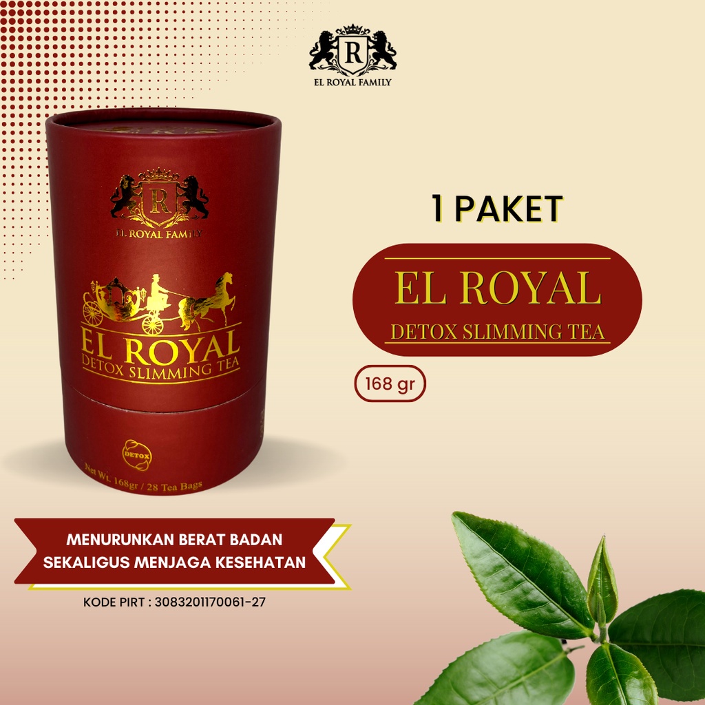 El Royal Detox Slimming Tea - Teh Detox 1 Pcs 3x lebih cepat mengecilkan perut