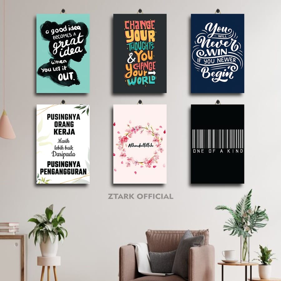 Jual 81 100 Hiasan Dinding Quotes Enjoy Life 20x30 Vderi Lu1it Poster