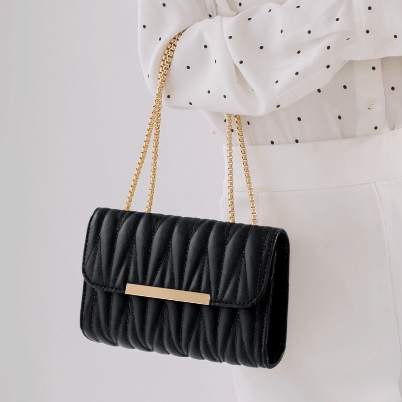 tas selempang rantai Premium Bag Fashion jinjing transparan Rosy Mika X0E0 mini remaja kerja kuliah 