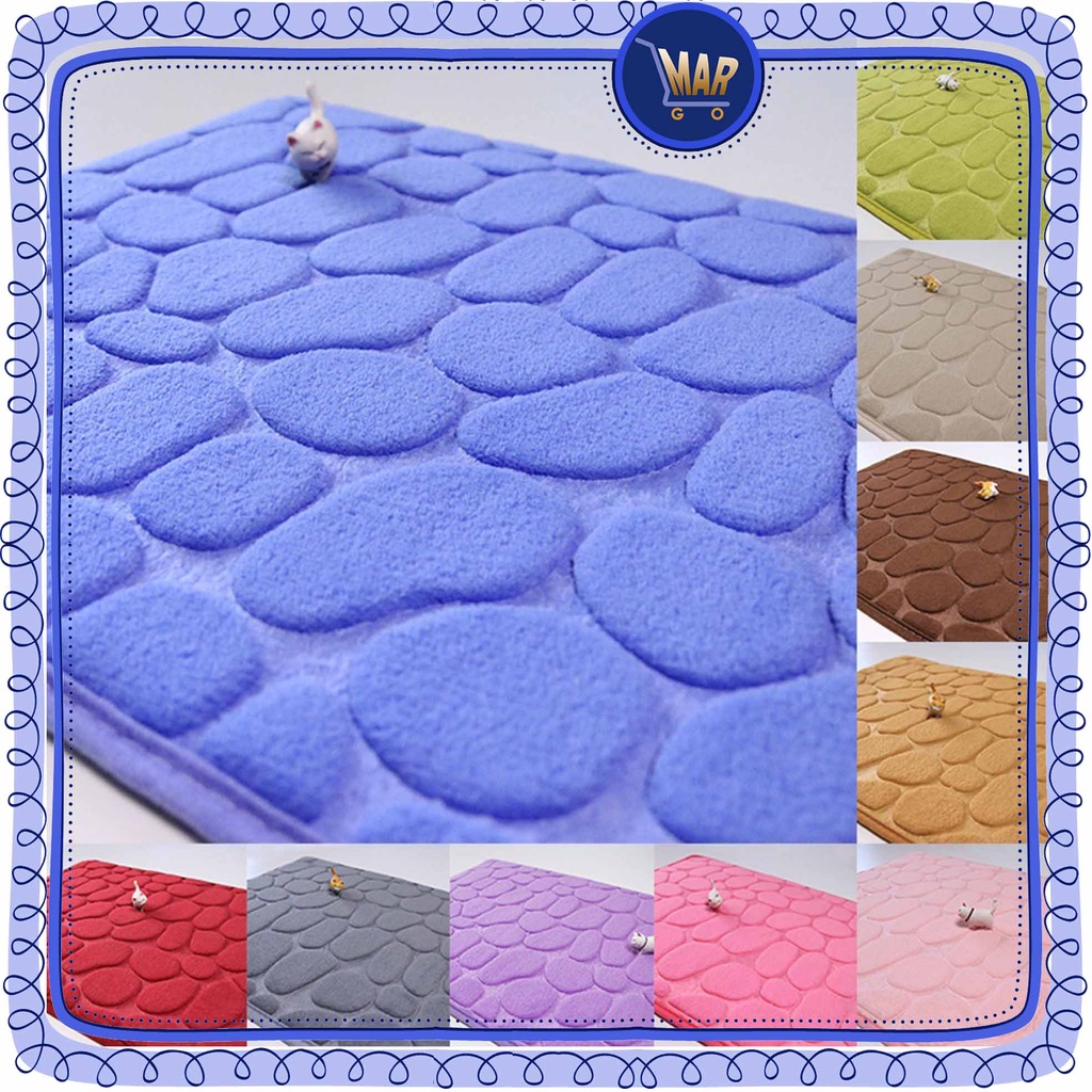 PALING MURAH KESET BATU Keset foam keset kain anti slip Keset MOTIF BATU **