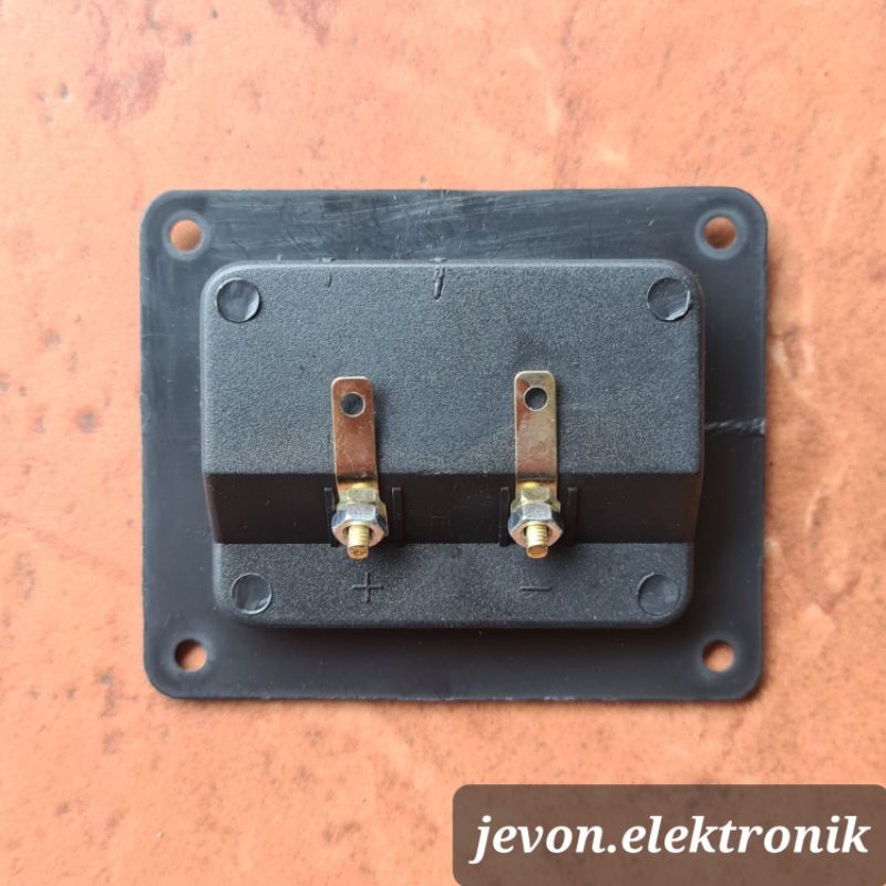 Terminal Box Speaker Aktif Biding Post 2 p pin panjang 9,5cm tinggi 7,8cm Kotak 2p