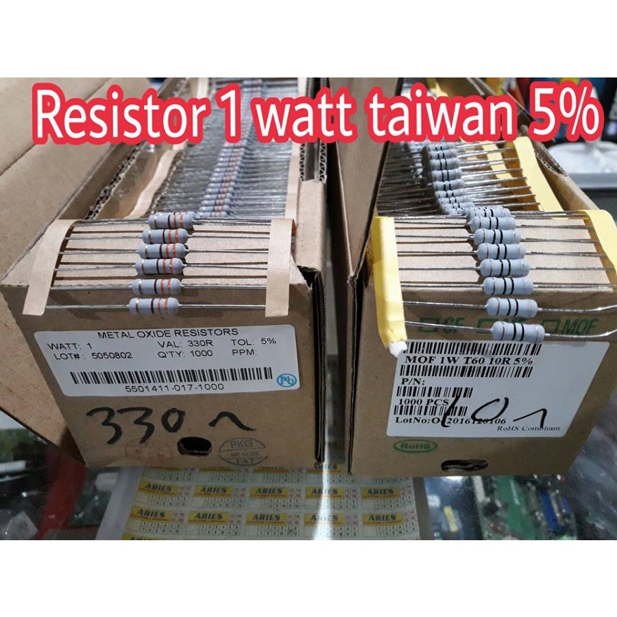 RESISTOR 1 WATT 5% BAGUS 1K KEATAS