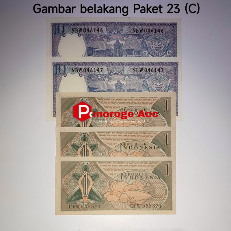 (GRESS/BARU) Paket uang kuno 23 rupiah kertas mahar nikah 23 rupiah dengan seri 10 rupiah pekerja seri 10 rupiah bunga mahar rp 22 23 rupiah uang jadul uang lama 23 rupiah 2023 rupiah