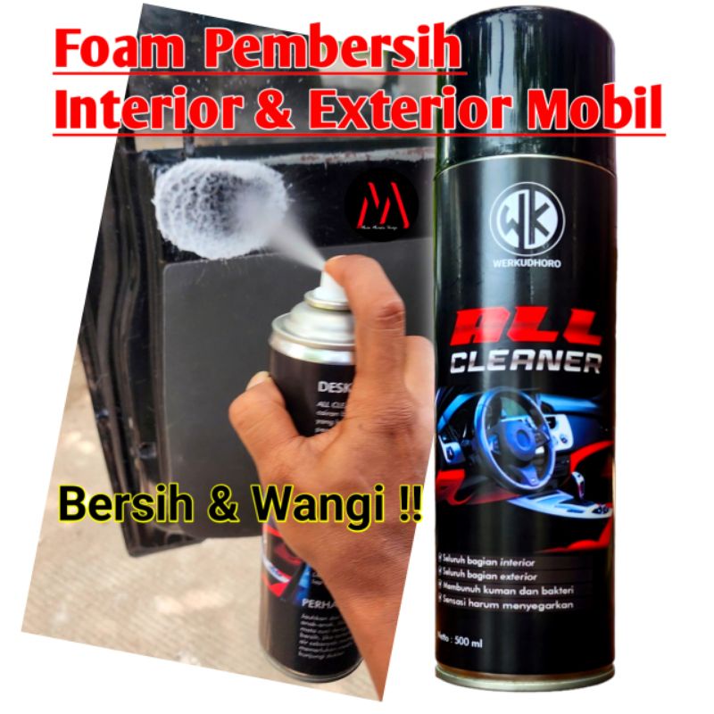 Foam pembersih serbaguna / All Cleaner busa pembersih interior jok dasbor plafon kulit vinyl bludru