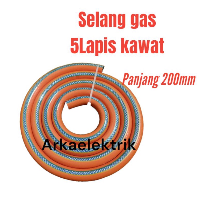 SELANG KOMPOR GAS 5LAPIS KAWAT PANJANG 200MM