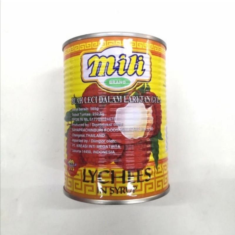 

Mili buah leci kaleng 565gr syrup sirup