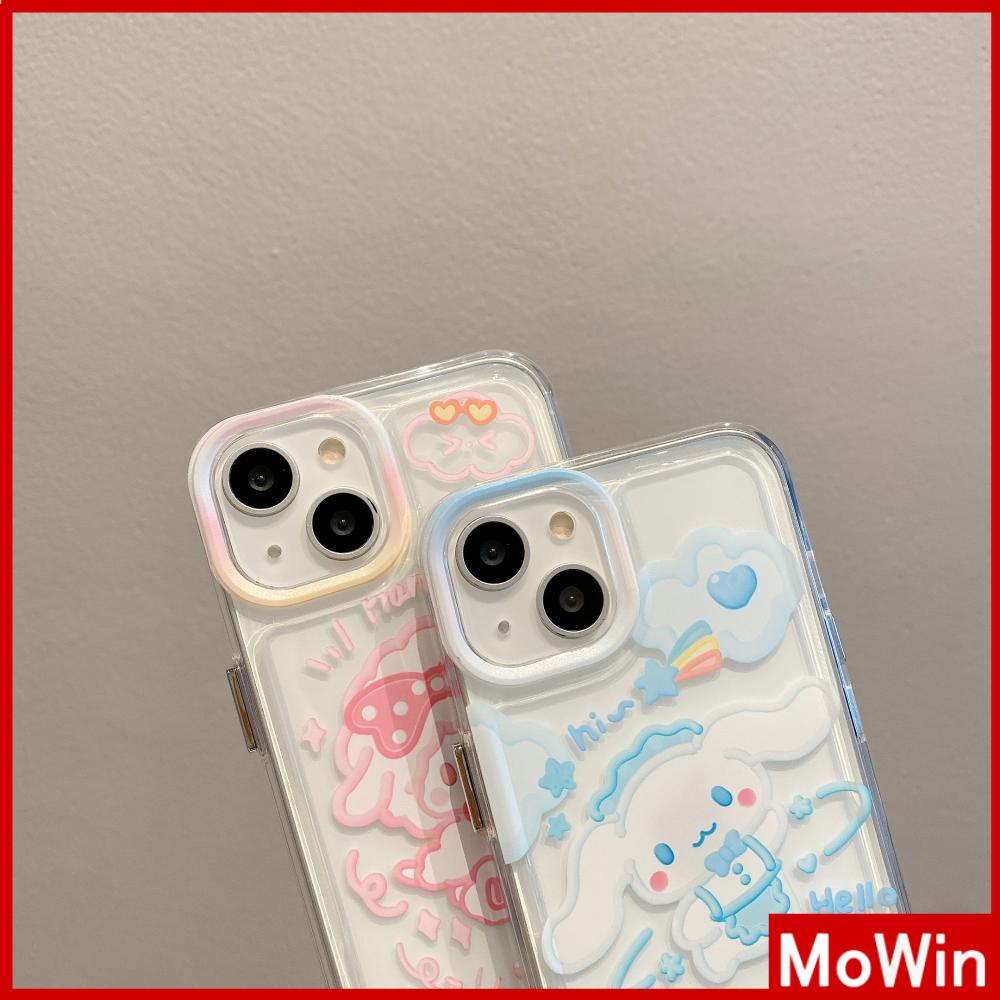 For iPhone 14 Pro Max iPhone Case Thickened TPU Soft Case Clear Case Shockproof Plating Button Cute Cartoon Compatible For iPhone 13 Pro Max 12 Pro Max 11 Pro Max 7plus XR xs max