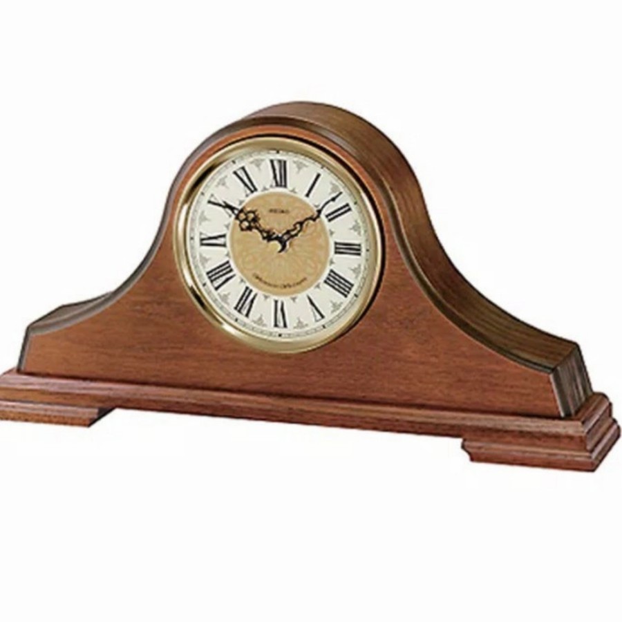 Jam Meja Seiko Kayu Japan QXJ013b