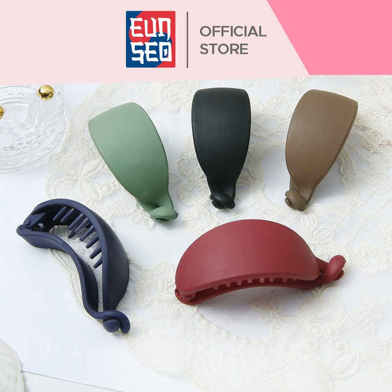 EUNSEO Jepit Rambut Pisang Warna Doff 8cm Jepitan Ponytail Jedai Fashion Korea Premium