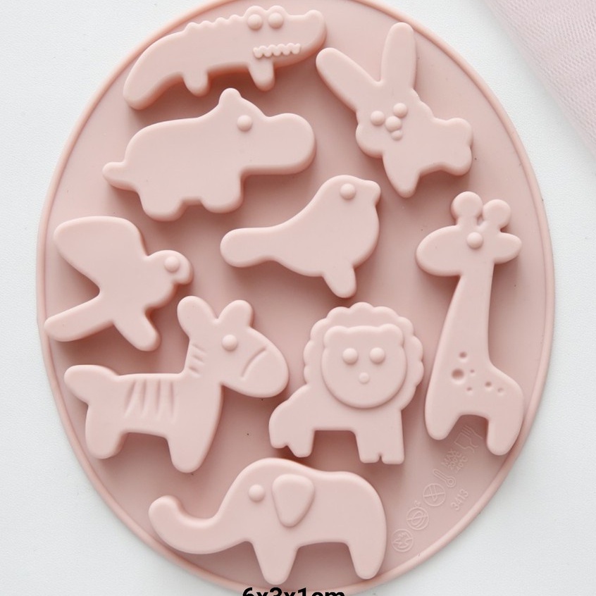 CETAKAN SILIKON JELLY COKLAT PUDDING ANIMALS CHARACTER | CETAKAN SILIKON KARAKTER BINATANG