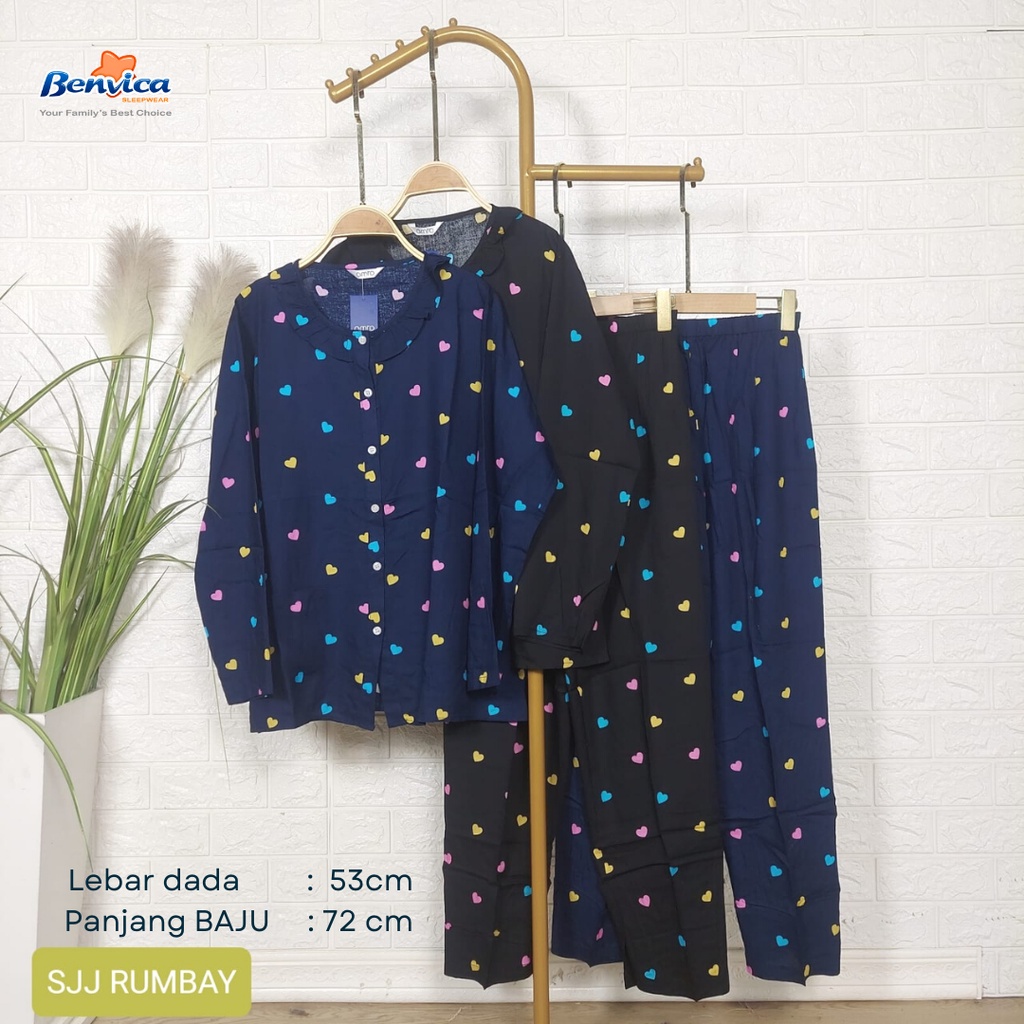 BAJU TIDUR PIYAMA KATUN RAYON ALL SIZE BANYAK MOTIF AMR