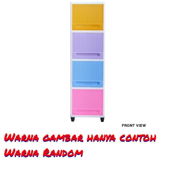 

lemari plastik/laci plastik club FLIP 4 SUSUN stock ready