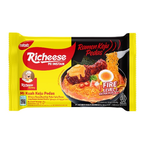 

Richeese Mie Ramen Keju Pedas Level 3