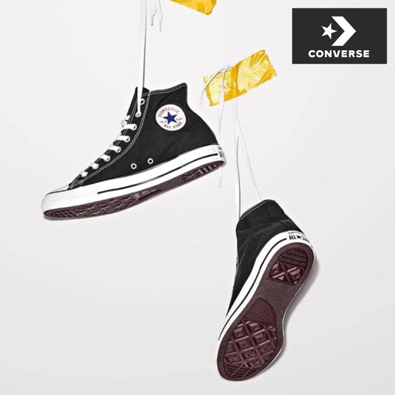 BIG SALE 11.11 SEPATU CONVERSE ALL STAR HIGH BLACK WHITE SEPATU SEKOLAH PRIA WANITA