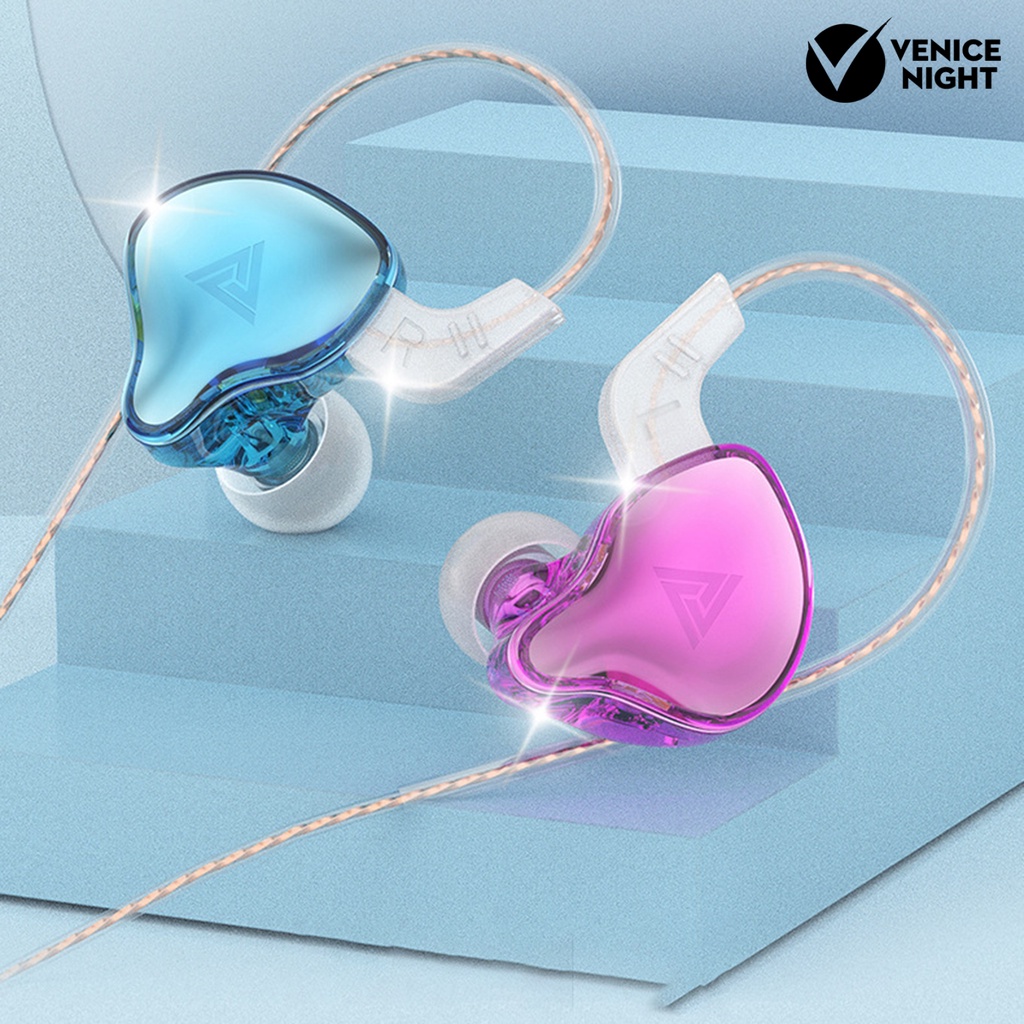 (VNEP) (Berkabel) Earphone Panggilan Jernih Shock-proof Subwoofer Transmisi Stabil Sensitif Bass Berat Anti-interferensi Earphone Kontrol Kawat Cerdas  Headset Olahraga