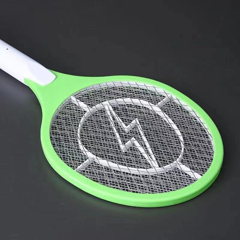 ES24/27 Raket Nyamuk Import Rechargeable Green-White | Mosquito Swatter Rechargeable Electric Import
