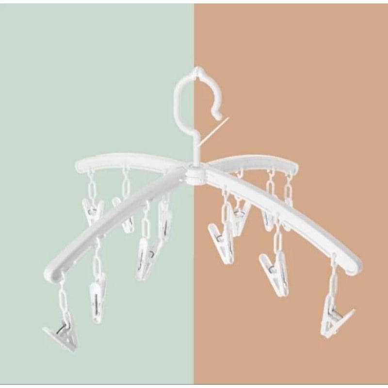 Gantungan Jemuran Lipat Jepit - MINISO Foldable Clothespin Hanger
