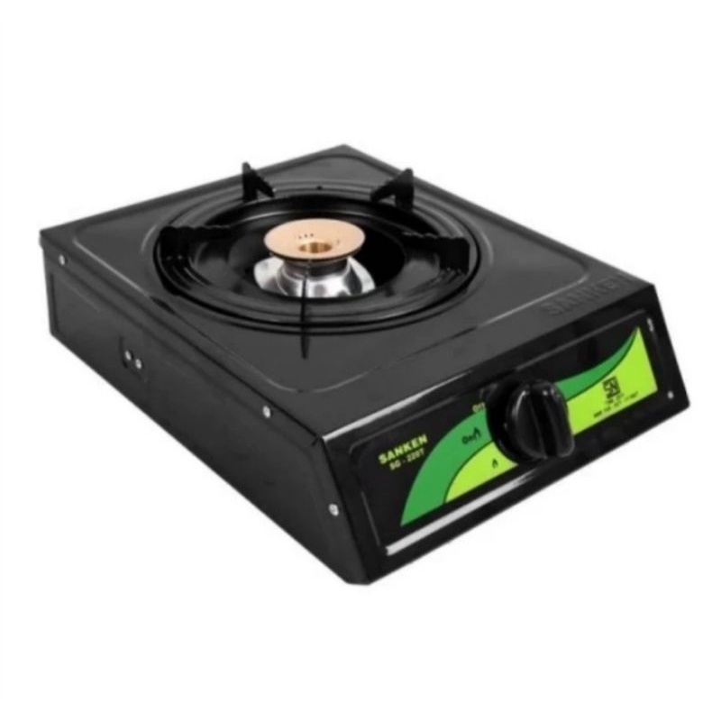 Kompor Gas Sanken 1 Tungku SG-220T | SG220T teflon api blue whirljet