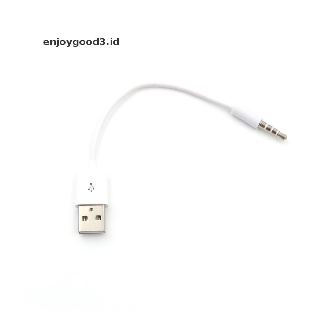 Kabel Adapter Charger Data Sync Audio AUX Ke USB 2.0 15cm 3.5mm Untuk MP3