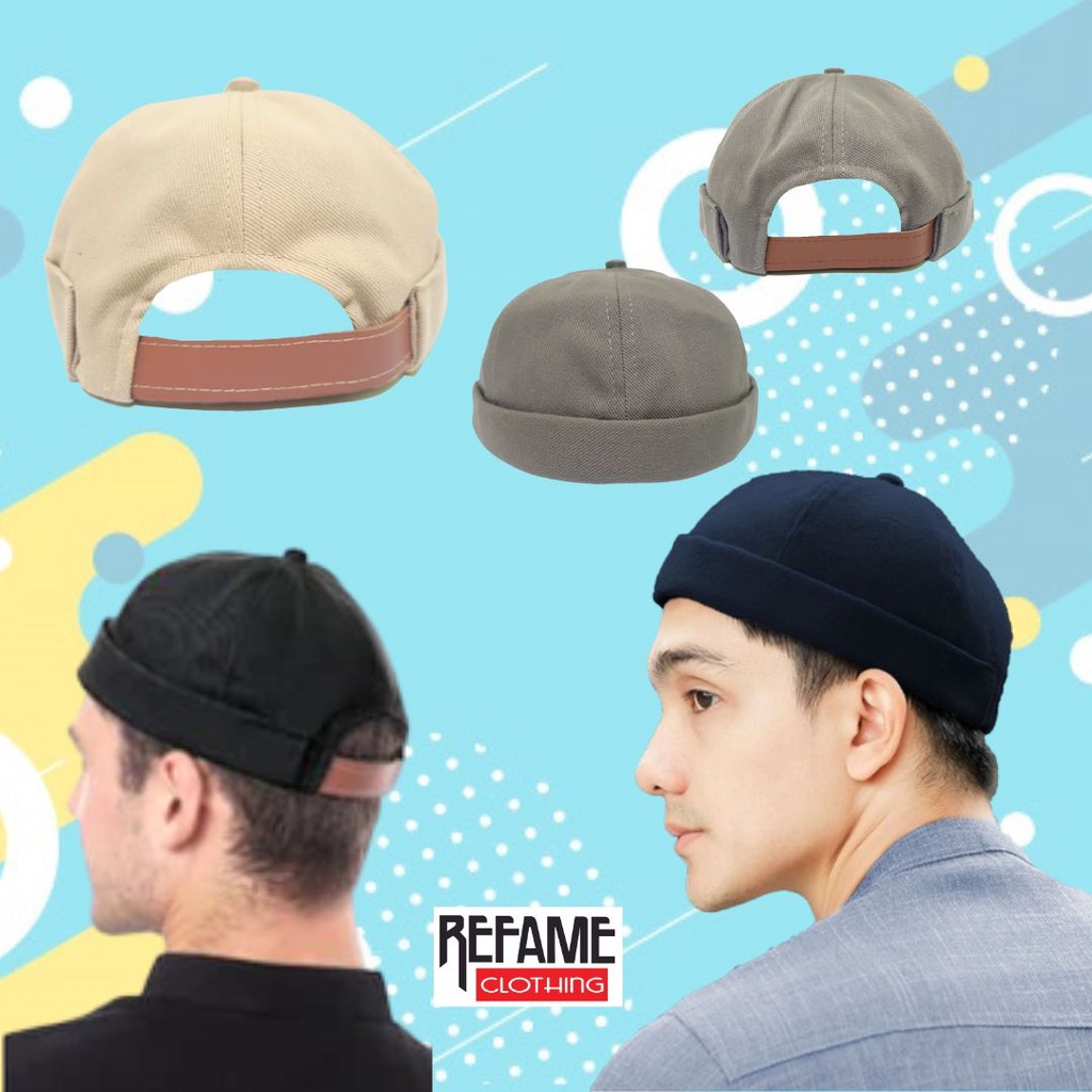 Topi Miki Hat Velcro Peci Gaul Topi Peci Dewasa Peci Bahan Rafel Daimaru