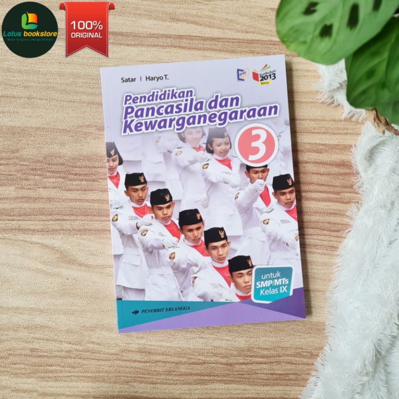 PPKN SMP Kelas 9 - Satar & Haryo - Buku Erlangga Original