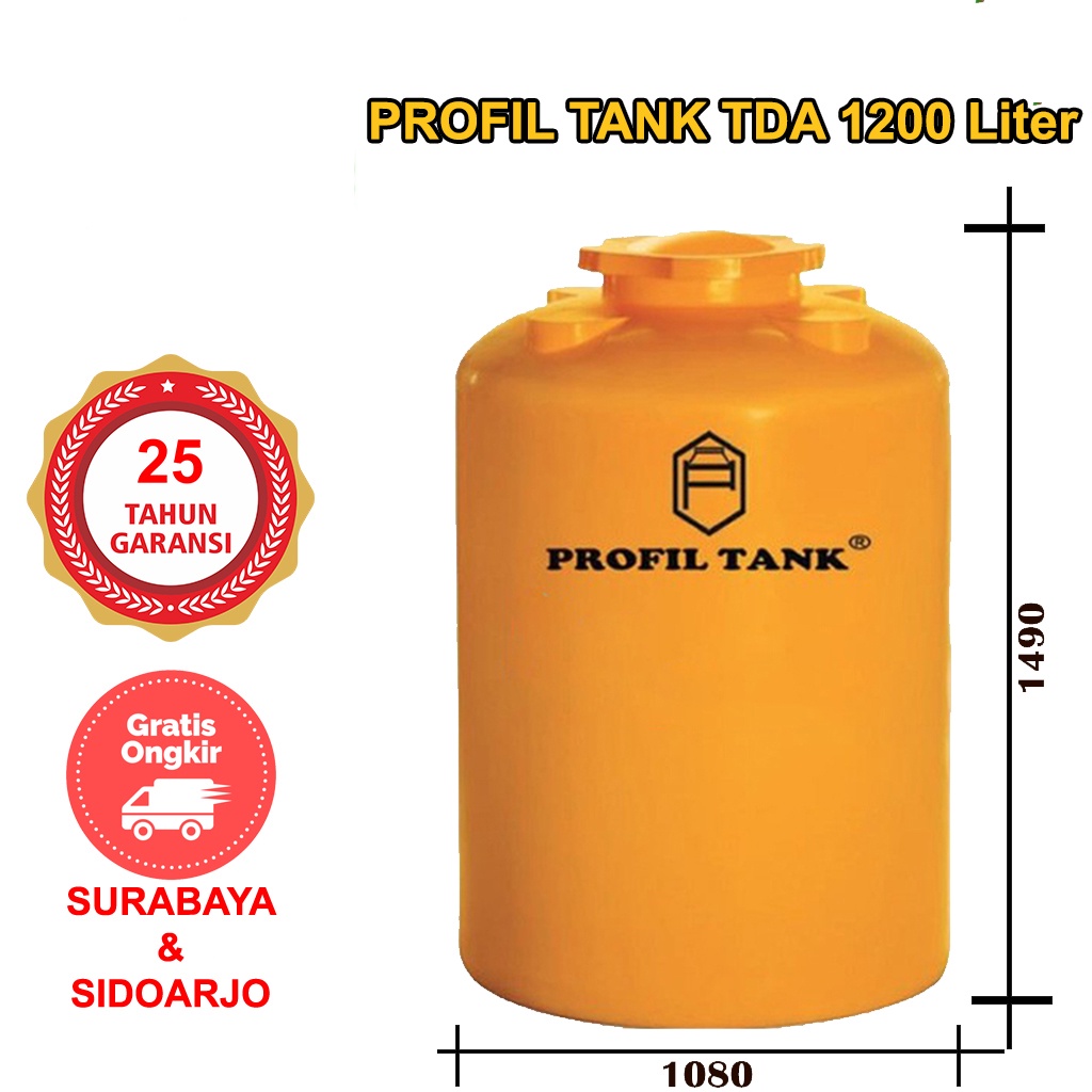 (khusus area jatim) Air Profil Tank TDA 1200 Liter