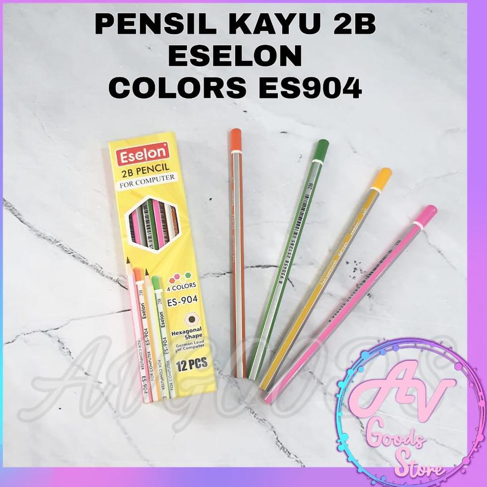 

ㅪ PENSIL 2B ESELON (12pcs) / 1pak Pensil Kayu 2B isi 12pcs / 1lusin pencil ぢ