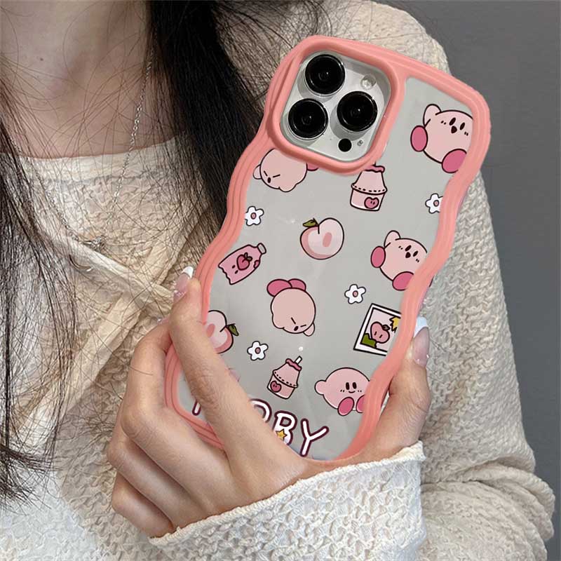 Kartun OPPO A17 A16 A57 2022 A77S A77 A16K A15 A54 A53 A12 A5S A7 A3S A11k A31 A52 A92 A94 A93 A37 F9 A1K A76 Bintang Lucu Motif Kabi Pink Silicone Case