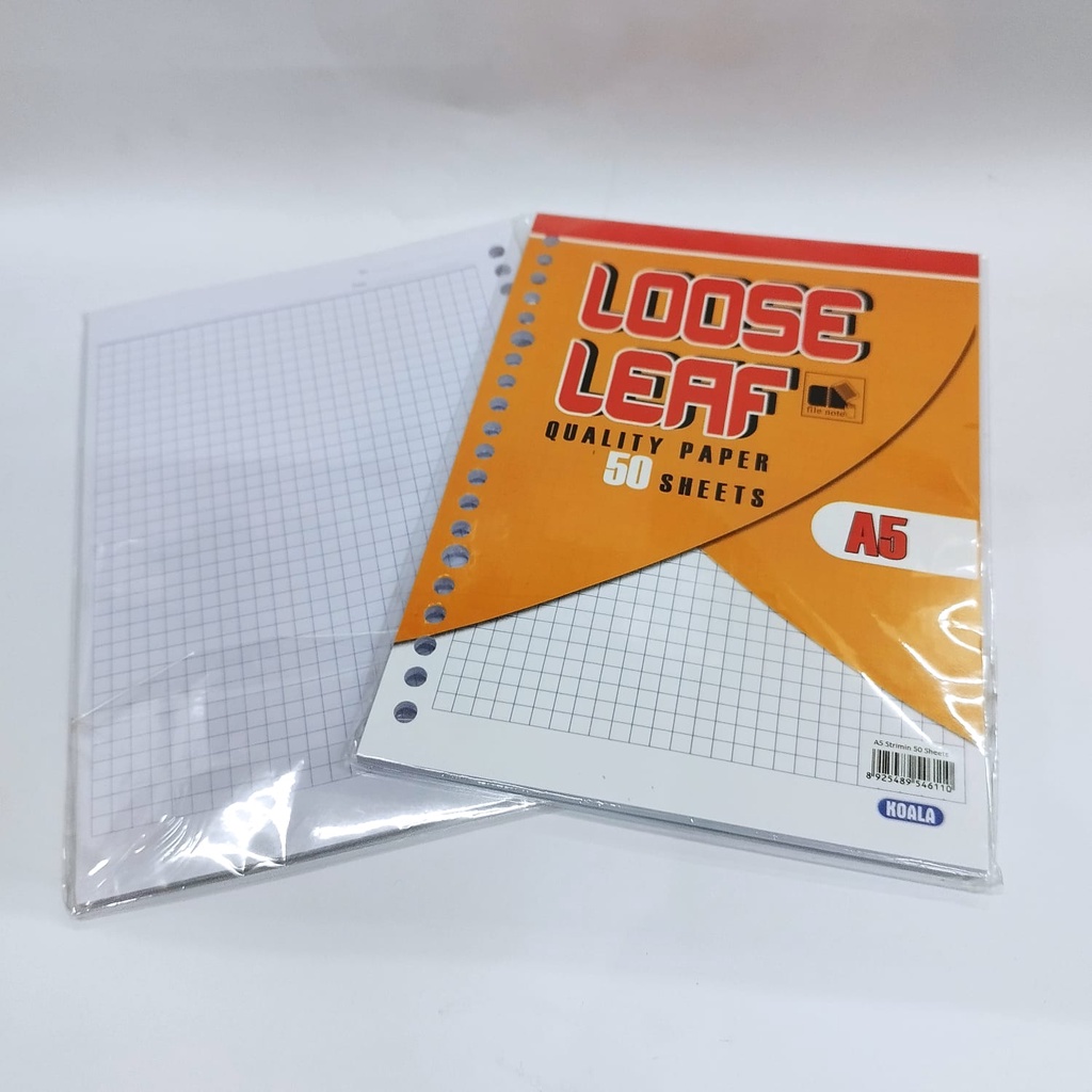 

Loose Leaf Koala Strimin Ukuran A5 50 Lembar