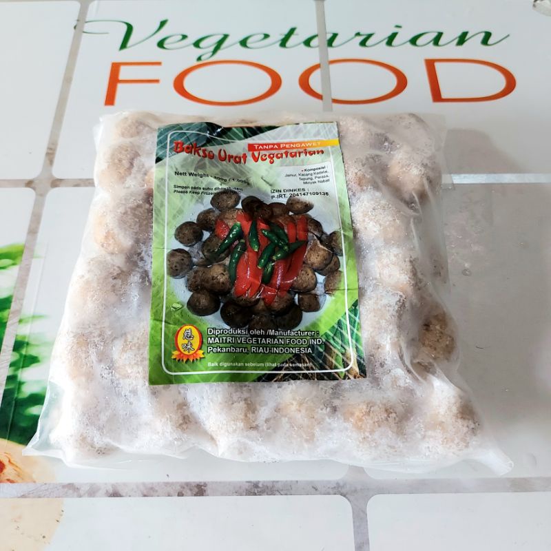 

BAKSO URAT VEGETARIAN, 500g, ( FROZEN FOOD), HALAL, VEGAN, MAITRI
