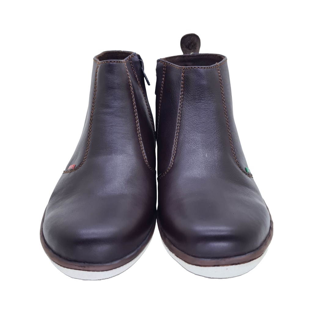 Sepatu kulit asli - Mid cut resleting Finotti PR 05
