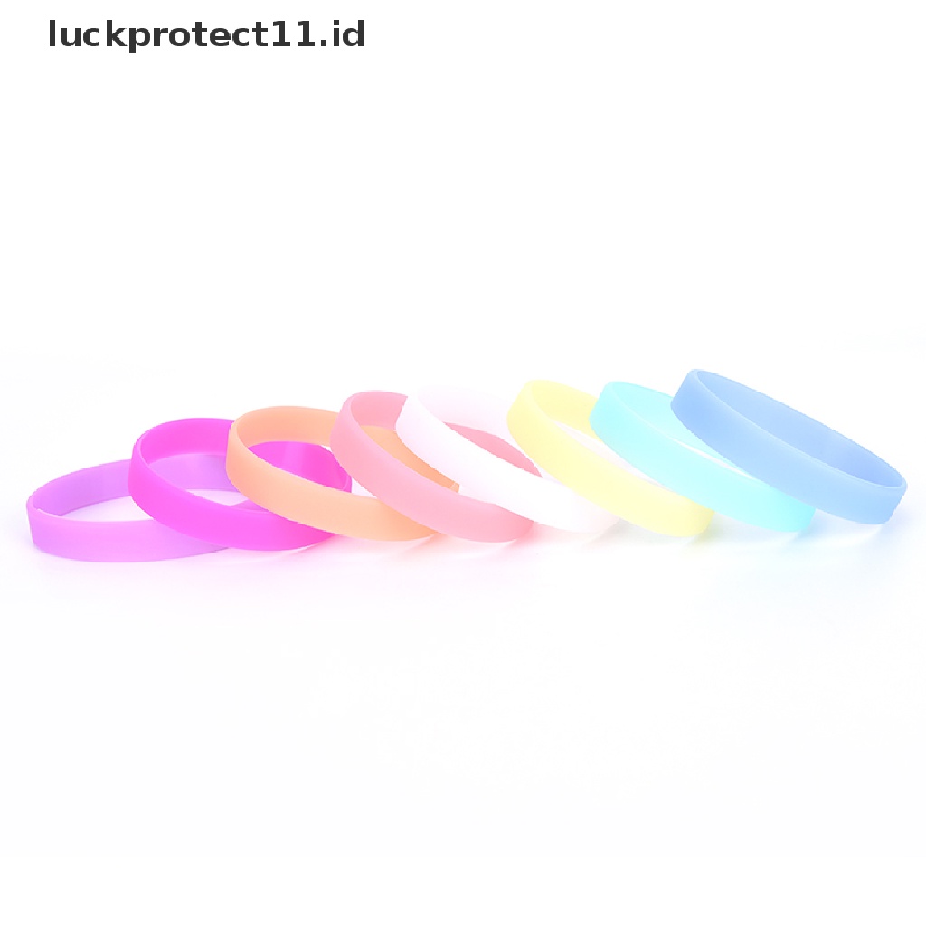 Gelang Bahan Karet Silikon Glow In The Dark