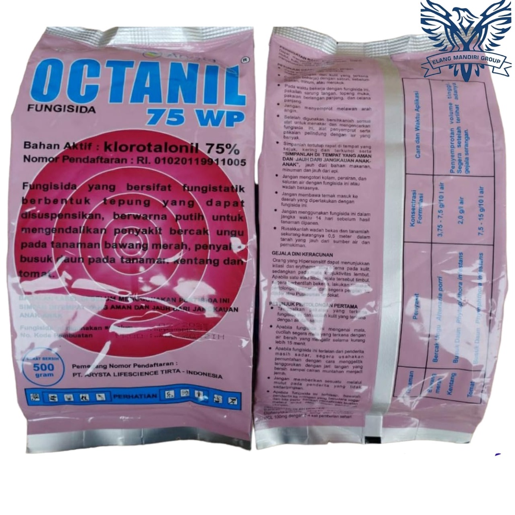 Fungisida Octanil 75WP 500gr Bahan Aktif Klorotalonil 75%