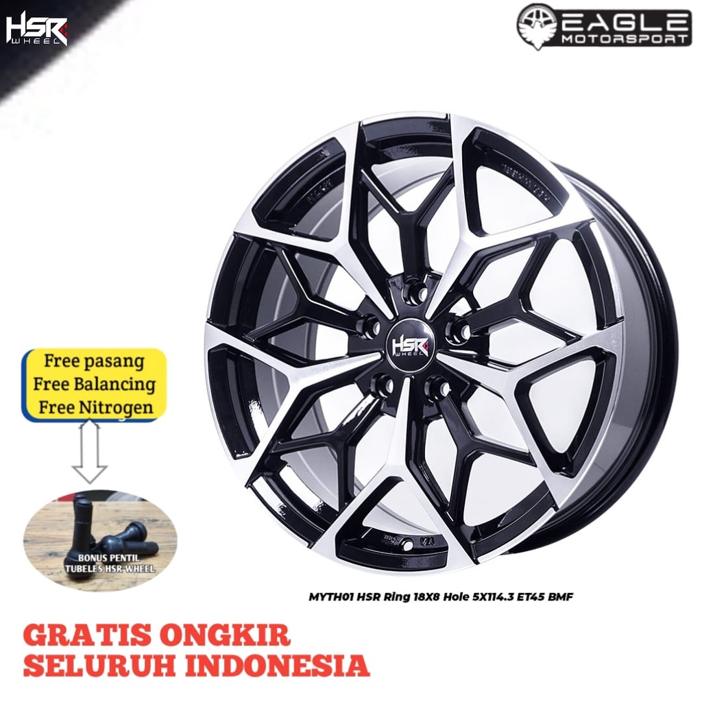EAGLE | VELG PAKET VELG  MOBIL R18 PLUS BAN HSR MYTH01 VELG MOBIL INNOVA CRV HRV TERIOS RUSH