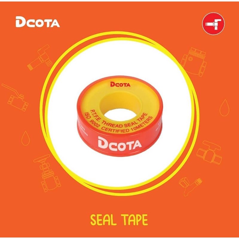 Seal tape Dcota 10 Meter Sealtape Isolasi pipa keran drat seltip