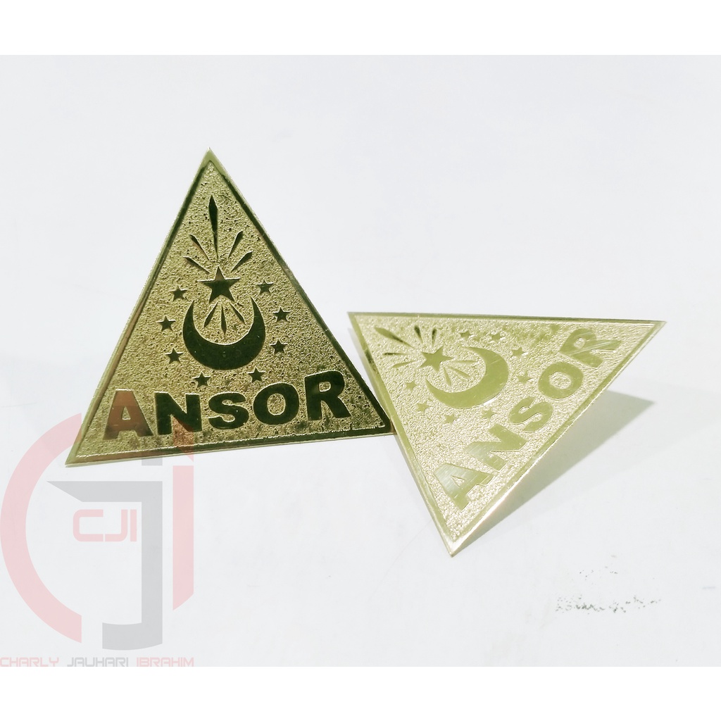 PIN ANSOR KUNINGAN-LENCANA ANSOR KUNINGAN