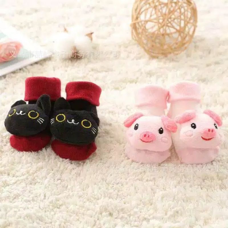 KAOS KAKI BABY BONEKA 3D KERINCING